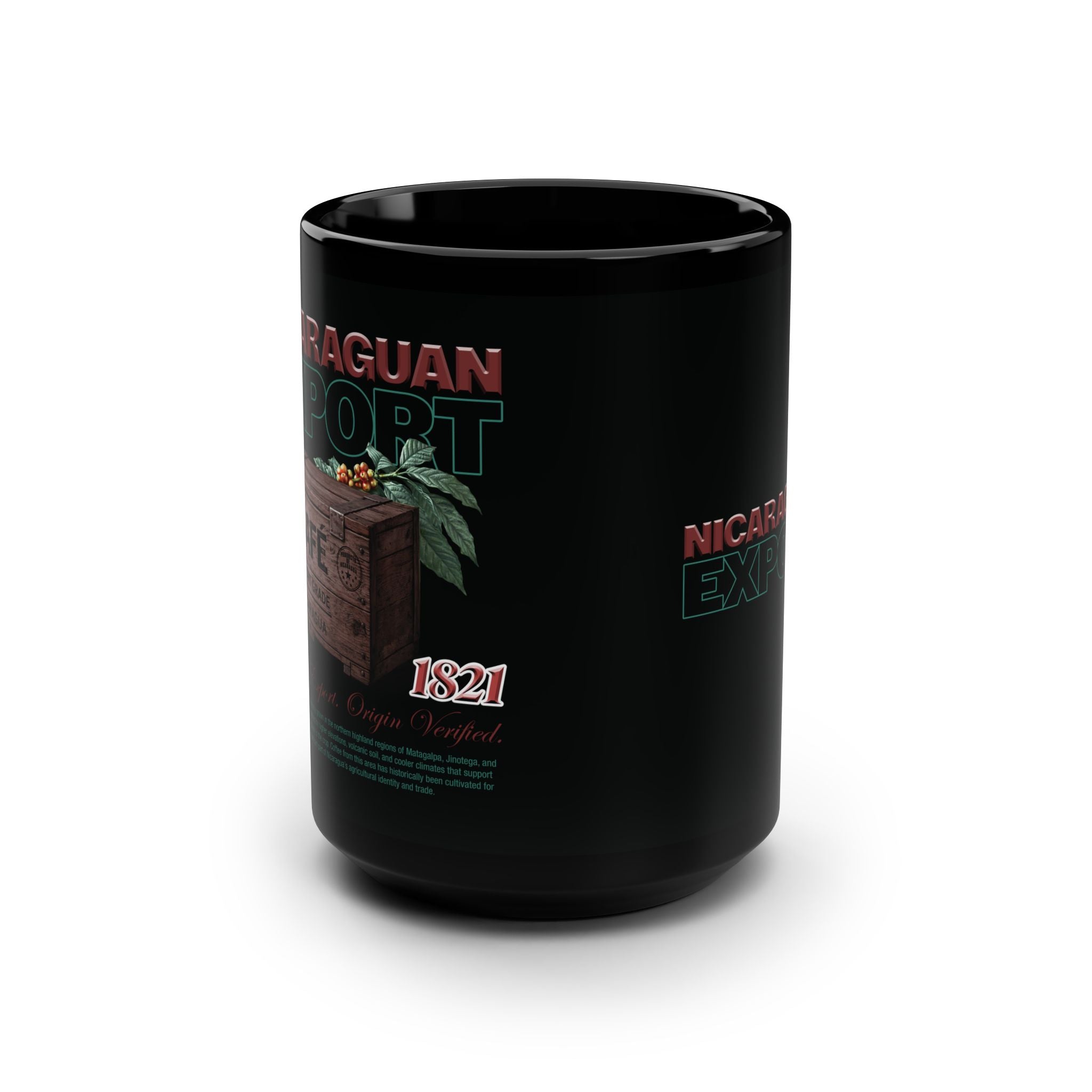 DROP 001: Nicaraguan Coffee — 15oz Black Ceramic