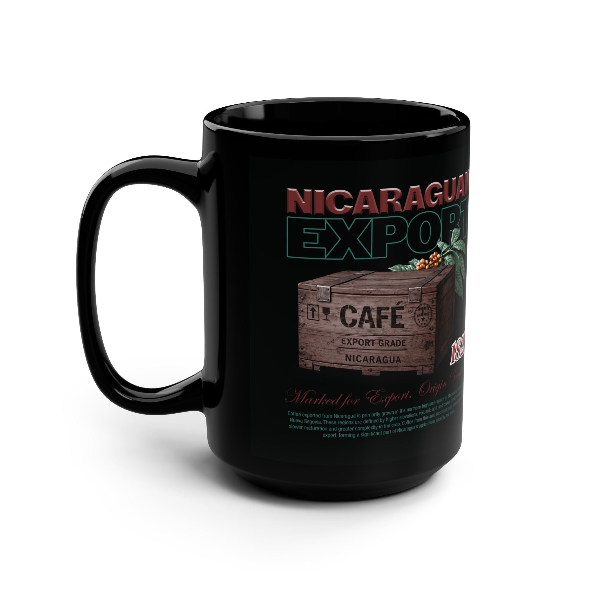 DROP 001: Nicaraguan Coffee — 15oz Black Ceramic